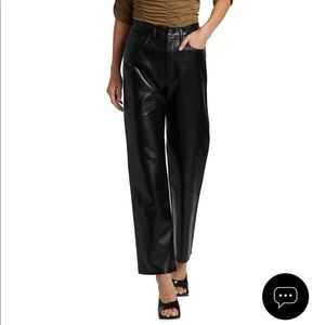 AGolde Leather pants Black